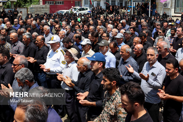 تشییع پیکر شهید «پوراندخت سعادت‌نژاد» در تالش