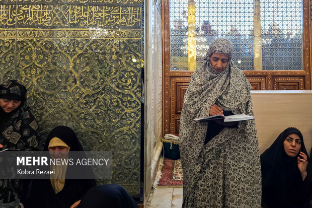 بارگاه منور امام رضا(ع) در نخستین روز از ماه محرم