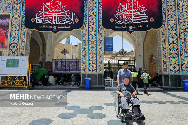 بارگاه منور امام رضا(ع) در نخستین روز از ماه محرم