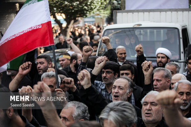 تشییع پیکر شهید مدافع وطن «حسن خوانساری» در قرچک