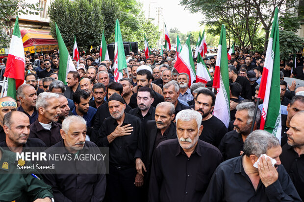 تشییع پیکر شهید مدافع وطن «حسن خوانساری» در قرچک