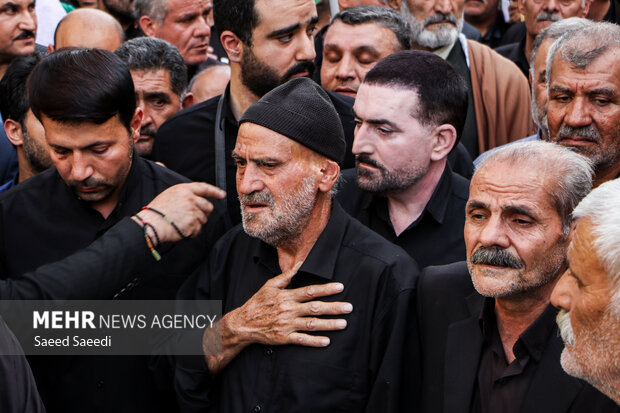تشییع پیکر شهید مدافع وطن «حسن خوانساری» در قرچک