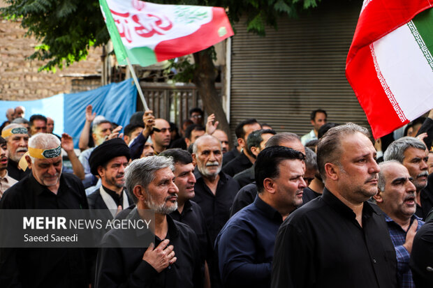 تشییع پیکر شهید مدافع وطن «حسن خوانساری» در قرچک