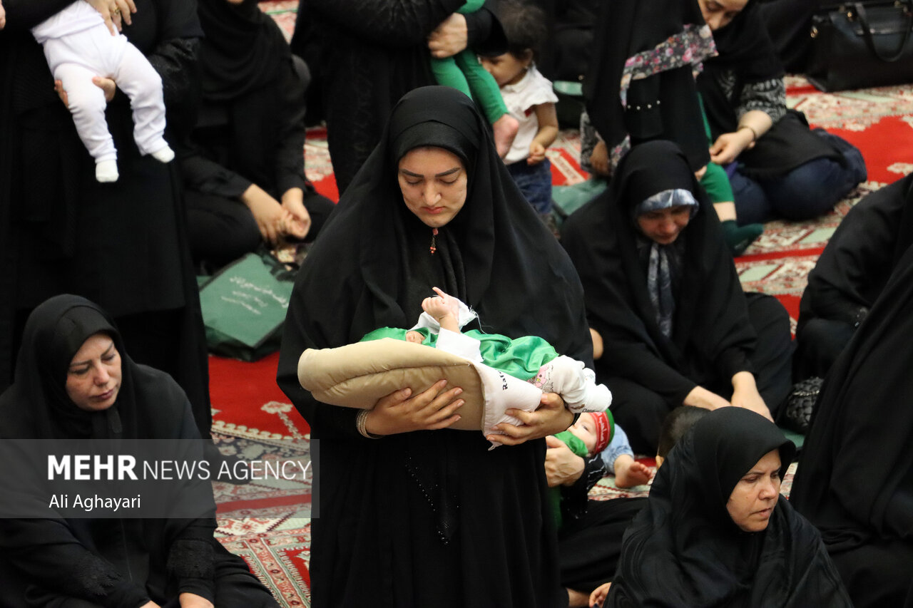 برگزاری همایش شیرخوارگان حسینی در معصوم زاده بجنورد