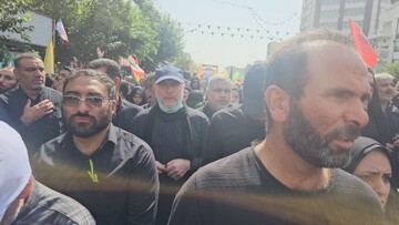 حضور قالیباف در مراسم باشکوه تشییع شهدای اقتدار ایران