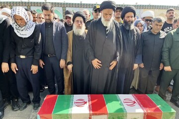 پیکر شهید شاغل در دستگاه قضایی در شوش تشییع شد