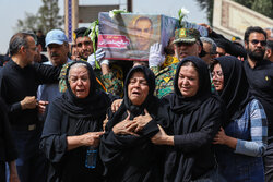 تشییع پیکر شهید مدافع وطن «صالح بناء هنزایی» در یزد