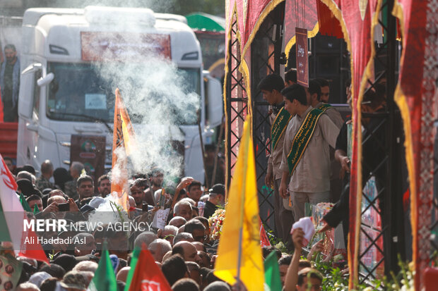 تشییع پیکر ۶۰ شهید اقتدار در تهران