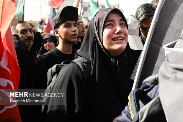 تشییع پیکر ۶۰ شهید اقتدار در تهران
