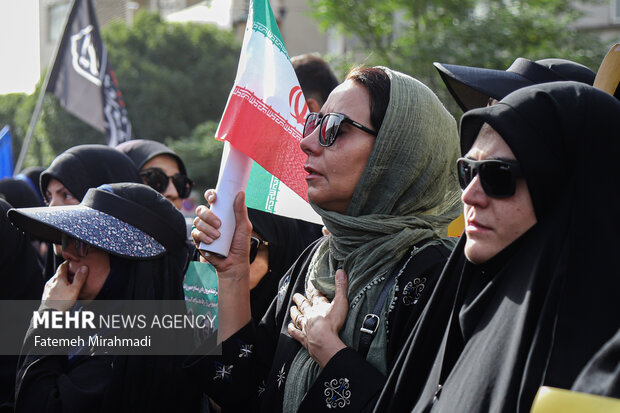 تشییع پیکر ۶۰ شهید اقتدار در تهران