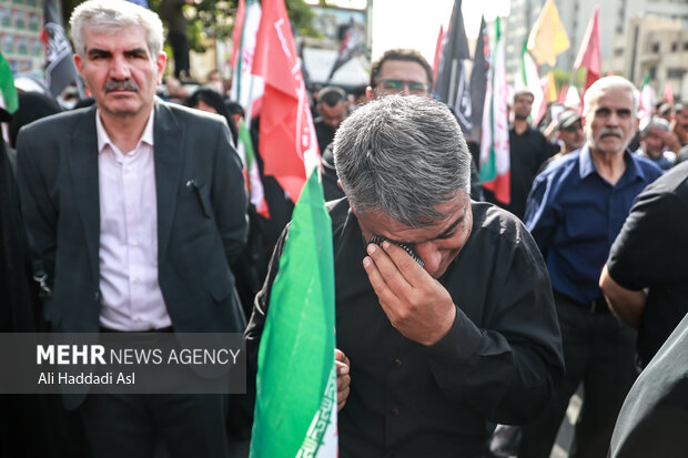 تشییع پیکر ۶۰ شهید اقتدار در تهران