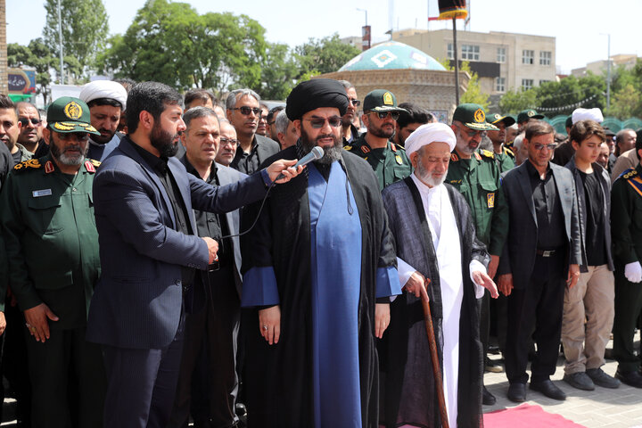مراسم تشییع شهیدان «حیدری و ضرغامی پرست» در استان زنجان