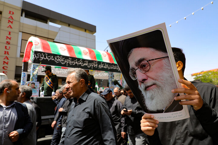 مراسم تشییع شهیدان «حیدری و ضرغامی پرست» در استان زنجان