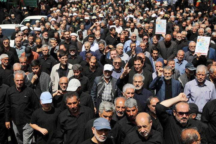 مراسم تشییع شهیدان «حیدری و ضرغامی پرست» در استان زنجان