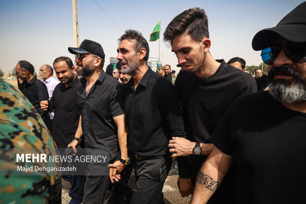 تشییع پیکر شهید مدافع وطن «سرگرد صالح بناء هنزایی» در یزد