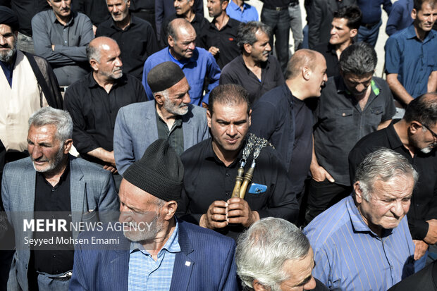 تشییع پیکر مطهر سردار غلامرضا سوادکوهی در فریدن اصفهان