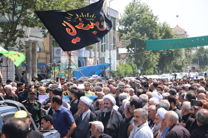 تشییع پیکر مطهر شهید« محمد حیدری» در قائمشهر