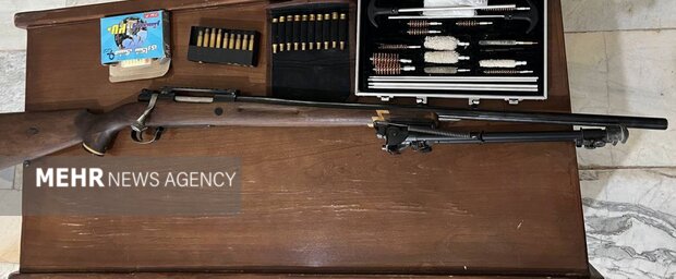 کشف لاشه دو قوچ وحشی و سلاح شکاری در کیلان