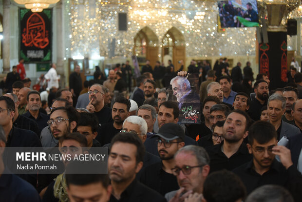خاکسپاری شهید «محمدمهدی طهرانچی‌» در حرم حضرت عبدالعظیم حسنی (ع)