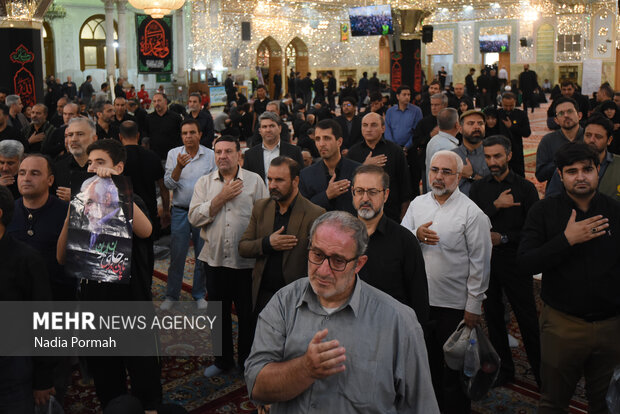 خاکسپاری شهید «محمدمهدی طهرانچی‌» در حرم حضرت عبدالعظیم حسنی (ع)2