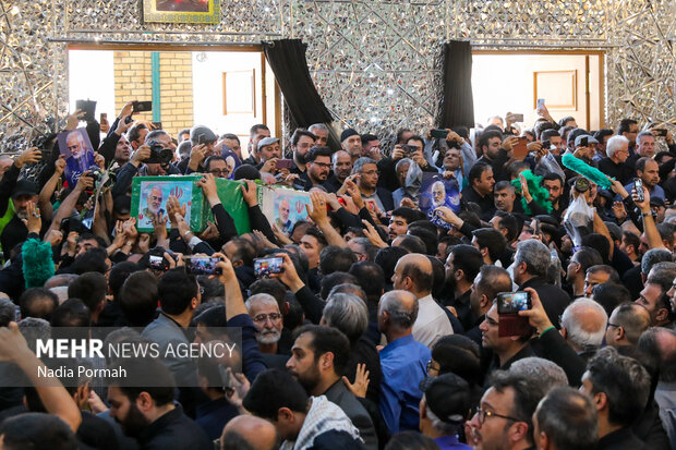 خاکسپاری شهید «محمدمهدی طهرانچی‌» در حرم حضرت عبدالعظیم حسنی (ع)
