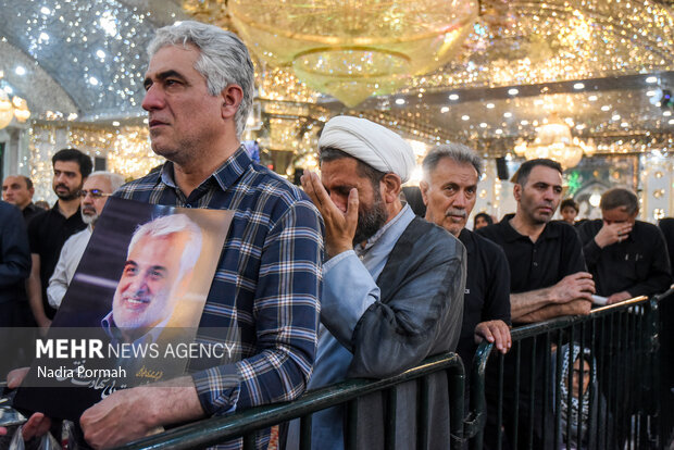 خاکسپاری شهید «محمدمهدی طهرانچی‌» در حرم حضرت عبدالعظیم حسنی (ع)