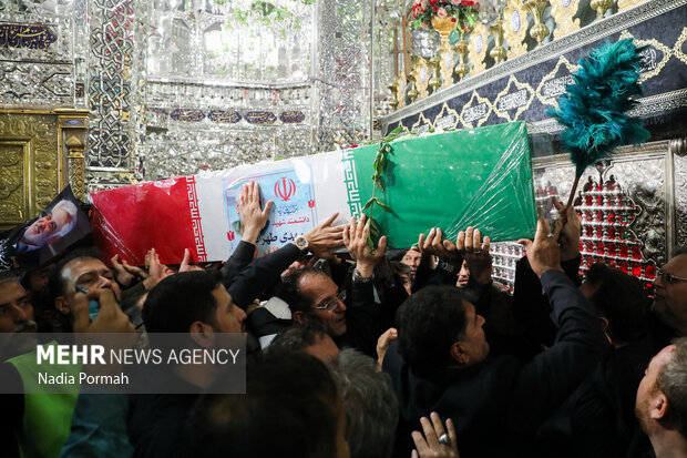 خاکسپاری شهید «محمدمهدی طهرانچی‌» در حرم حضرت عبدالعظیم حسنی (ع)