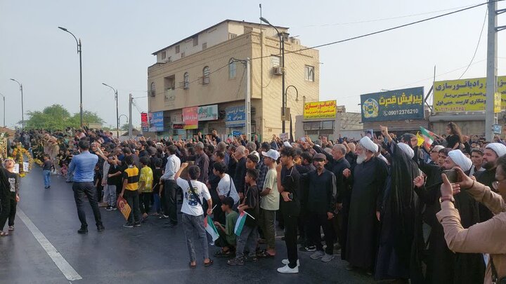 آغاز مراسم تشییع پیکر شهید دفاع از وطن سرهنگ پاسدار سعید آذربادگان