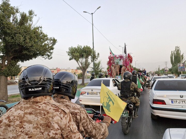 همراهی باشکوه با پیکر سردار «شادمانی» در همدان