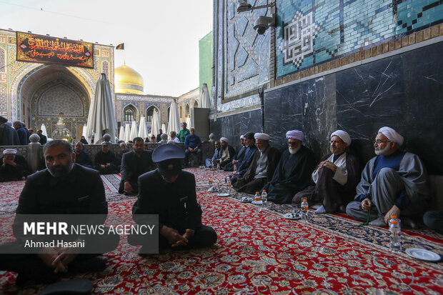 بزرگداشت شهدای هفتم تیر در حرم امام رضا (ع)