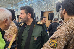 حضور سردار حسن زاده در مراسم تدفین سپهبد شهید حسین سلامی