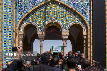 روایت تکمیلی مهر از مراسم تشییع سپهبد شهید حسین سلامی و شهید شانه ئی