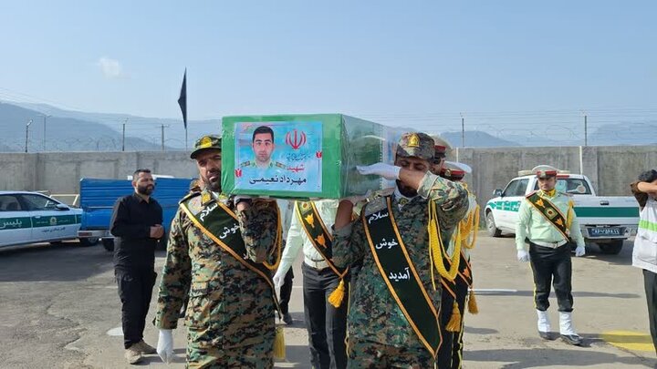 مراسم تشییع پیکر شهید «مهرداد نعیمی» در رامیان برگزار شد