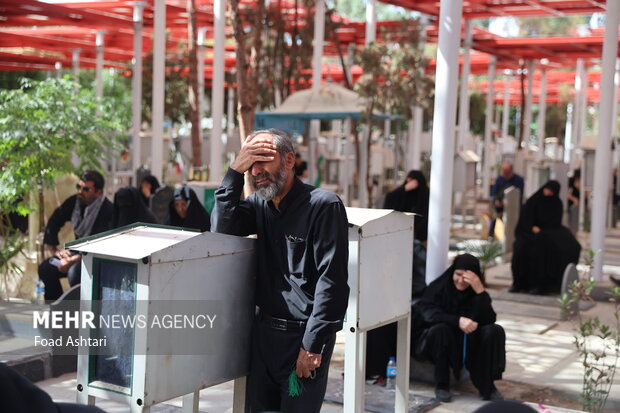 مراسم تشییع پیکر سردار شهید حاجی‌زاده
