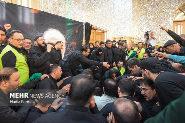 مراسم خاکسپاری سپهبد شهید «حسین سلامی» در حرم عبدالعظیم حسنی(ع)