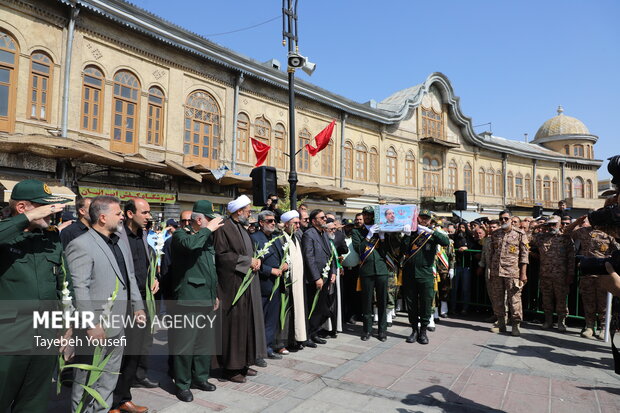تشییع و خاکسپاری پیکر سردار شهید «علی شادمانی» در همدان