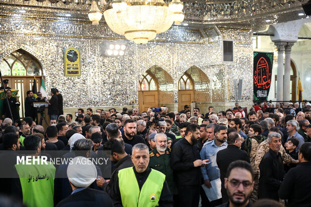 تشییع پیکر سردار شهید حسین سلامی در حرم حضرت عبدالعظیم (ع)