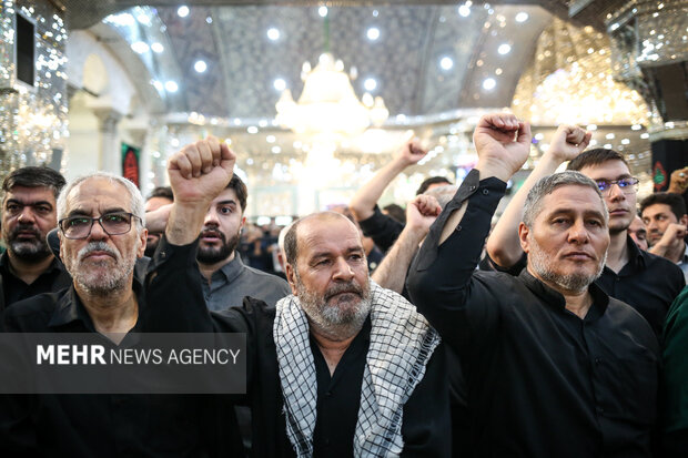 تشییع پیکر سردار شهید حسین سلامی در حرم حضرت عبدالعظیم (ع)