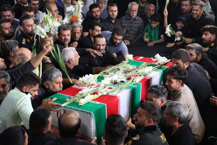 آئین تشییع سردار شهید «مصطفی روشن» در جهرم