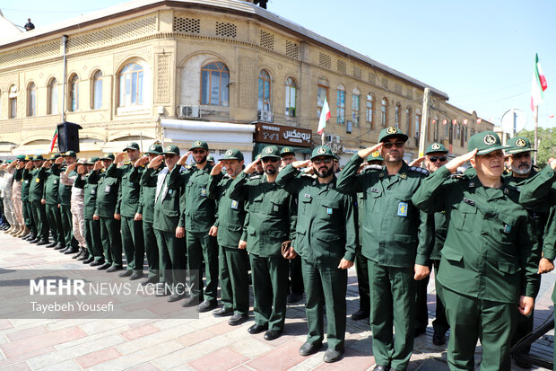 تشییع و خاکسپاری پیکر سردار شهید «علی شادمانی» در همدان