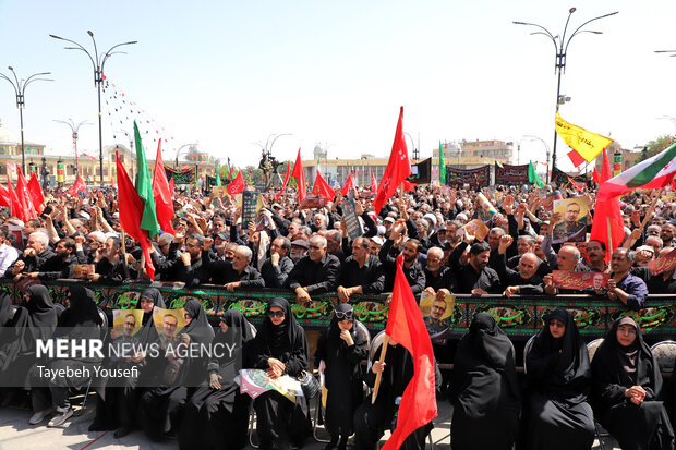 تشییع و خاکسپاری پیکر سردار شهید «علی شادمانی» در همدان