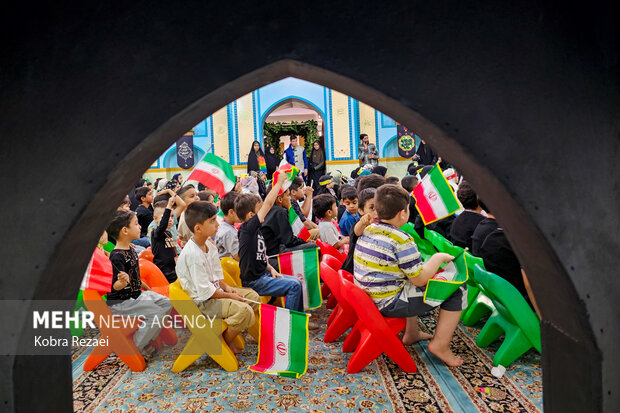 گردهمایی کودکان عاشورایی در حرم مطهر امام رضا(ع)