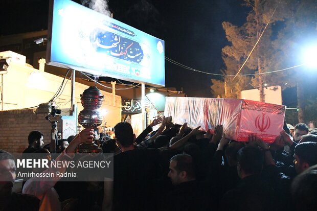 مراسم وداع با پیکر دو شهید مدافع وطن در بیرجند