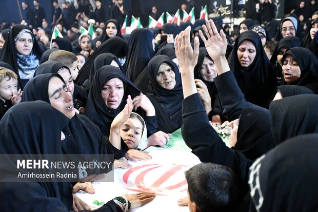 مراسم وداع با پیکر دو شهید مدافع وطن در بیرجند