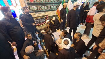 پیکر شهید نیکویی در امامزاده عبدالرحمن اقلید آرام گرفت