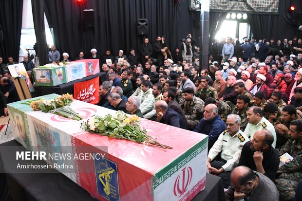 مراسم تشییع پیکر مطهر دو شهید مدافع وطن در بیرجند