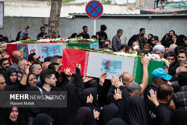 وداع تلخ با شهیده مرضیه عسگری و دختر کوچکش در خاک امامزاده روشنآباد