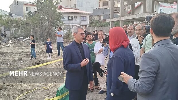 حضور خبرنگاران خارجی در معراج شهدای آستانه اشرفیه