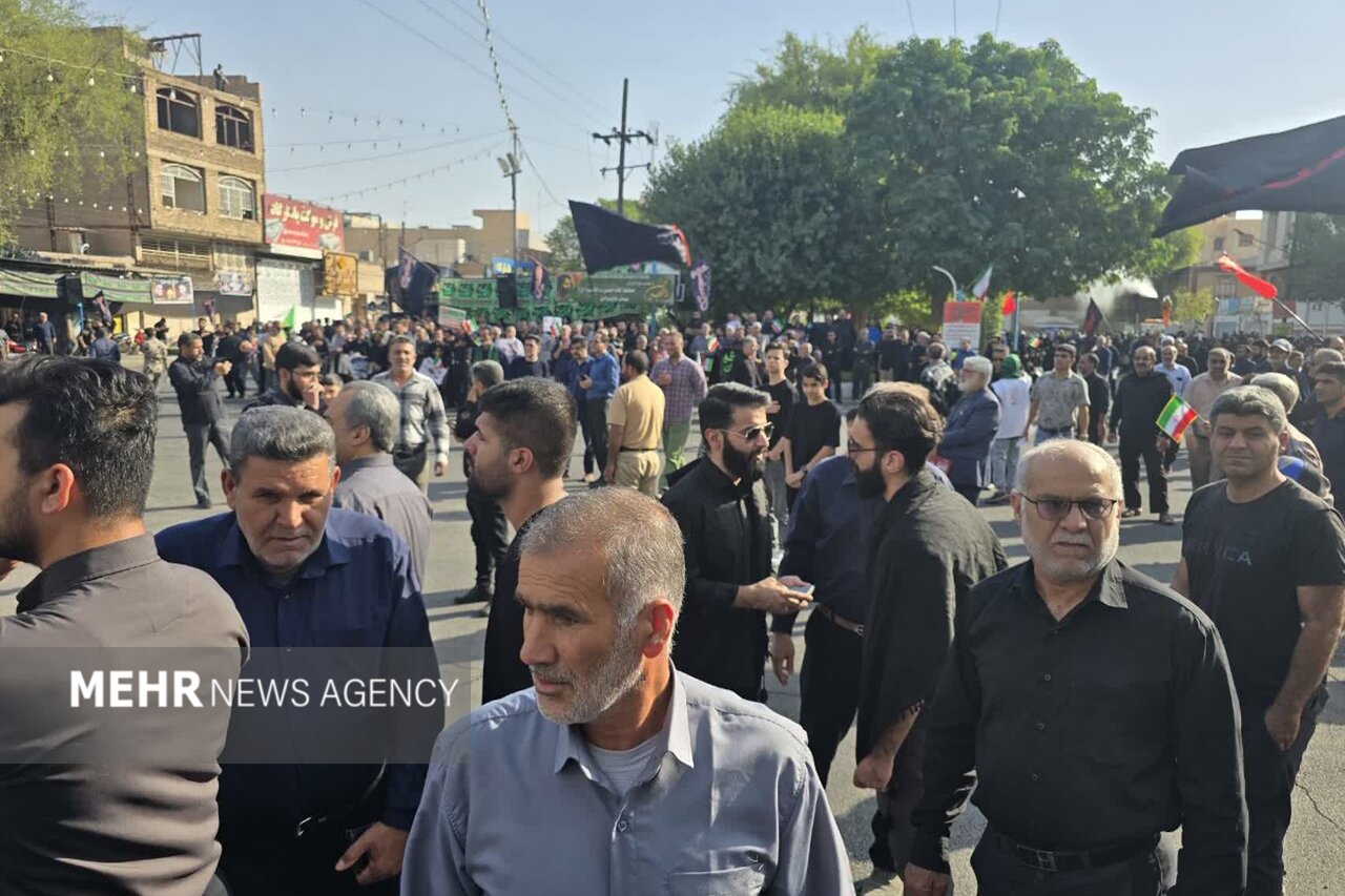 سردار،رشيد،حضور،دزفول،معاونت،ستاد،حماسي،مملو،تشييع،فرزندش