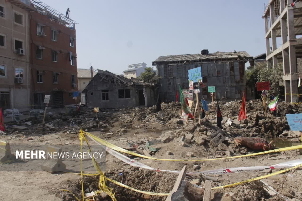 بازدید رئیس کل دادگستری گیلان از محل حادثه تروریستی آستانه اشرفیه